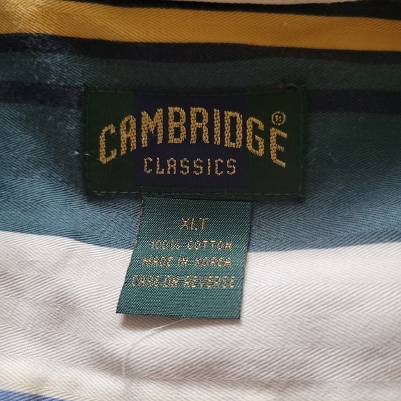 Vintage Cambridge Classic Button Down Top Size XLT - Picture 2 of 2